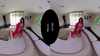 VRAllure Sneak Peek at Teen Masturbating Pussy with Toys in Secret