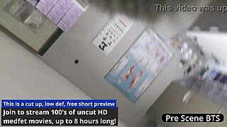 Jewel the night shift nurse grabs her dildo for a solo orgasm fix