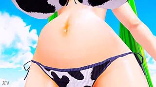 Ever wonder how cow cosplay milks belly expansion and huge tits in cowgirl ride?