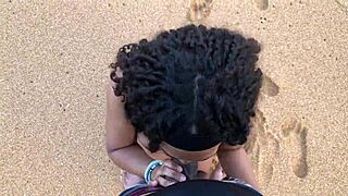 i met this stunning beach brunette and we ended up fucking hard