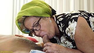 shit, this curvy 73yo mommy granny takes extreme rough anal from young monster cock 😩