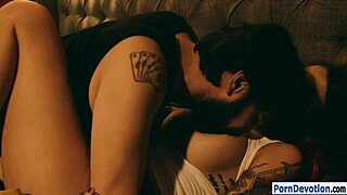 Tana Lea grips monster cock for deepthroat blowjob and hardcore fuck.