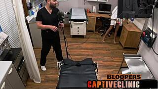 aria nicole the petite corporate slave gets fingered and fucked in latex gloves