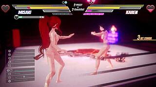 lesbian futanari muff dive fingering battle ends in wet pussy orgasms 🔥💦