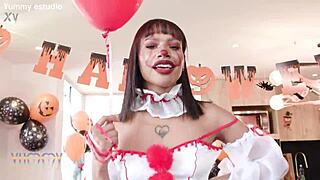 halloween orgy dp assfucks brittany taylor emily white hannah jones hard