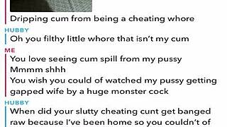 im so horny sexting while cuckolding my pathetic old husband on snapchat...