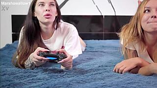 Ever wonder why she skips games for wet pussy licking and tight fingering fun?
