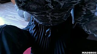 A French goth girl endures rough doggystyle anal from big black cock all day long