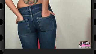 My Tight Teen 18+ Body Struggles In Tiny Jeans Before Ripping Clothes For Neighbors To See Nude Ass And Tits