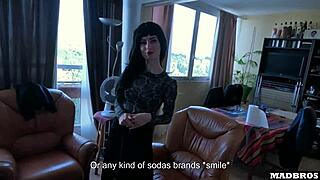 A French goth girl endures rough doggystyle anal from big black cock all day long
