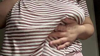 ever seen hot indian milf stepmom tease lactating big boobs and pussy lips on webcam??