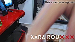 latina watches herself ride dildo in mirror doggystyle
