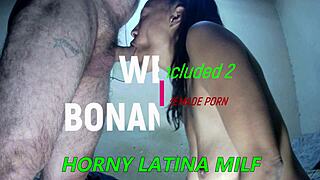 Skinny Latina milf moans as cock fills all holes from deepthroat to tight ass quickie