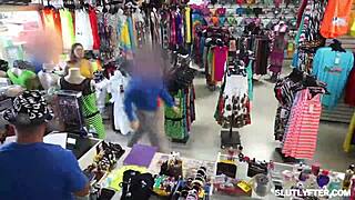 Shoplifter Pixie Takes Four Daddies Pounding Her Tight Holes