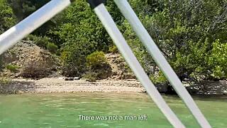 a handsome black guy destroys my tight pussy on boat with monster cock luna doll