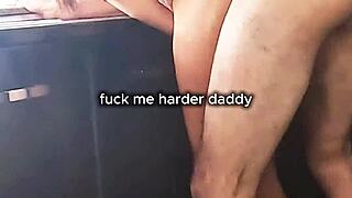 Daddy pounds my pussy brains out right in kitchen