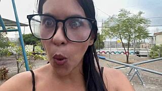 i'm so turned on fucking my whore girlfriend with a stranger in public park