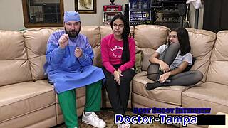 oh god dr tampa my neighbor's doing my first gyno exam alix avery moans from anal fingering in latex gloves