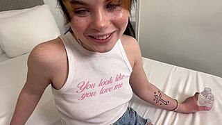 Shy Girlfriend Cheats with Roommate's Monster Cock Creampie