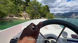 a handsome black guy destroys my tight pussy on boat with monster cock luna doll