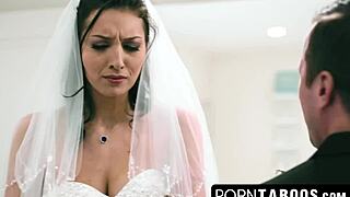 Best man, ready to deepthroat and ride Bella Rolland's monster cock before wedding?