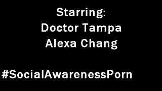 dr tampa backstage i pass alexa chang spreads gaping ass in latex gloves