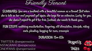 tenant blowjobs then rides cock for rent