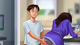 oh god the rush of cumming deep inside my stepmother's shaved pussy in missionary creampie bliss