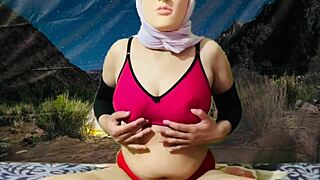 stepsis strips nude under stars while camping, total thrill