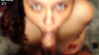 Mc Akira offers her tasty asshole until creampie then sucks it clean in bedroom bliss