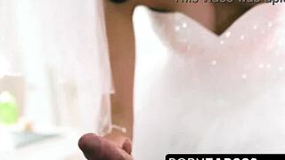 Best man, ready to deepthroat and ride Bella Rolland's monster cock before wedding?