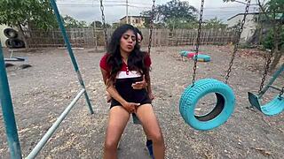 i'm so turned on fucking my whore girlfriend with a stranger in public park
