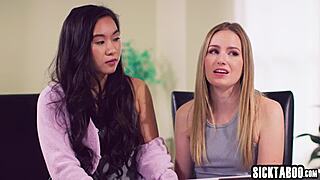 marriage counselor kenzie taylor has sex with couple scarlett sage and asian teen