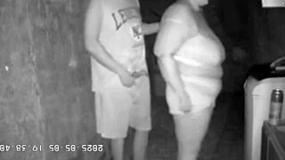 hey check out this hidden cam of stepmom fucking stepson in alley