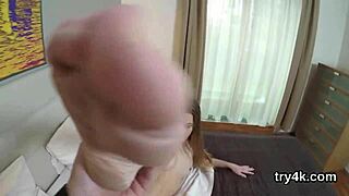 Eager Teen Delivers POV Blowjob Then Narrow Pussy Slammed!