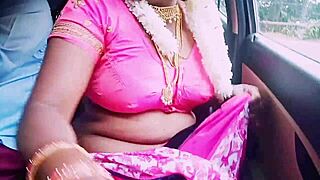 i'm the horny indian saree housewife cheating with boyfriend's cock in car dirty talk