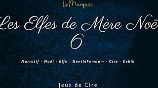 French femdom elves drip hot wax while dirty talking your submission