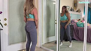 i tried on these sexy gym clothes in my workout haul tabithaxxx