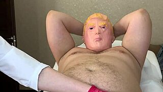 donald t gets intimate close-up waxing on juicy milf pussy