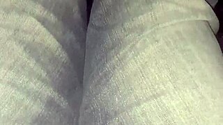 she wets her jeans in a desperate urgent release.