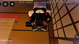 i fuck hot futanari girl hard in roblox till she cums from anal pounding