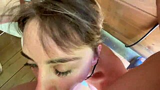 this toilet whore gags and chokes on my cock while i facefuck her rough like the slut she is
