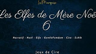 French femdom elves drip hot wax while dirty talking your submission