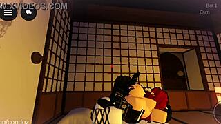 i fuck hot futanari girl hard in roblox till she cums from anal pounding