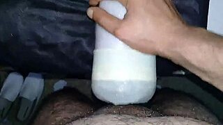 Sexy moroccan arab wanks monster cock to huge cumshot explosion for horny viewers