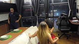 Bruna Ferraz In See-Through Lingerie Takes Anal In Wild Brazilian Threesome