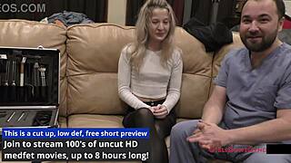 Stacy Shepard Spreads Shaved Pussy For Nurse Fingering In Hospital Exam??