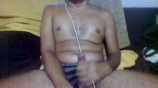 jerk that huge brazilian cock to my heavy dirty talk masturbation instructions in bedroom!
