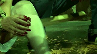 detective sandy you're caught spying now take this bbc in stockings while bound