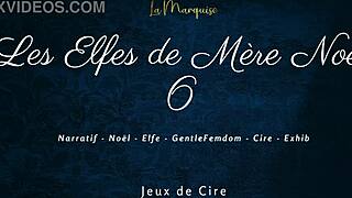 French femdom elves drip hot wax while dirty talking your submission